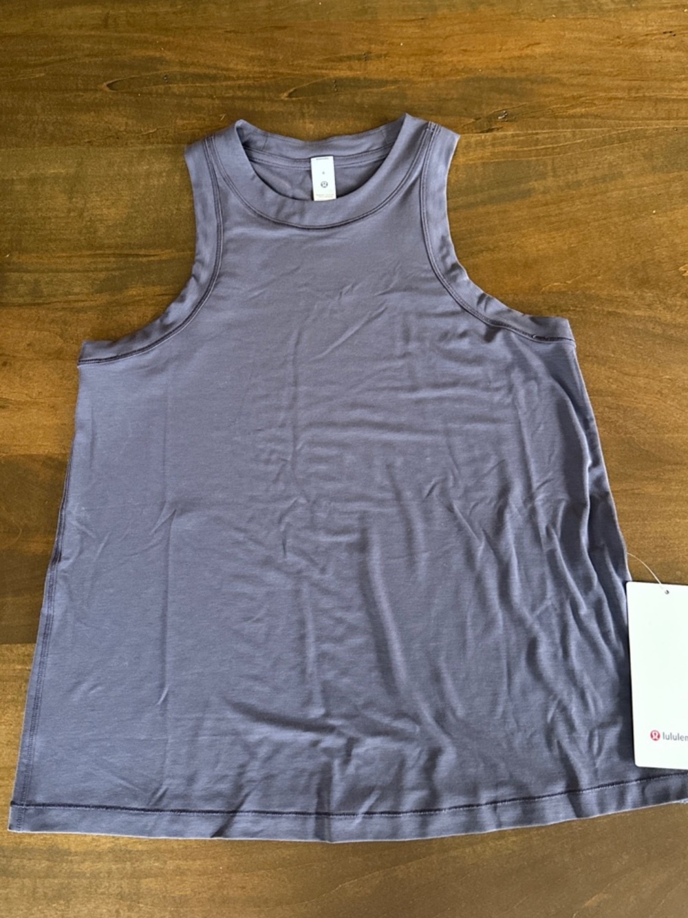 Lululemon Jersey Training Tank Top Hip Length Atmospheric Purple Sz 6 Small NEW
